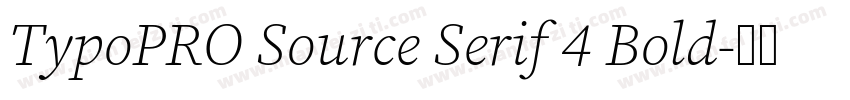 TypoPRO Source Serif 4 Bold字体转换